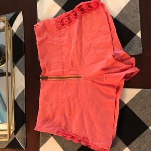 ACACIA Silk Crochet Shorts